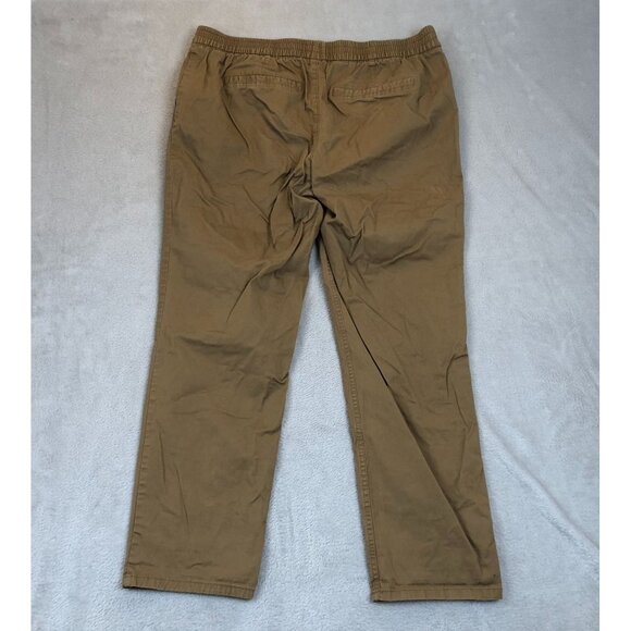 Old Navy Women's Casual Pants Size 12 Brown Drawstring Pull On Straight Travel - Picture 10 of 10